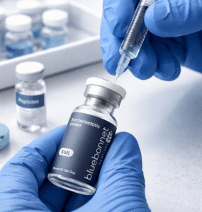 Bluebonnet Peptides is a trusted research supplier based in Austin, TX. ≥99% purity, third-party tested compounds, and transparent COAs for qualified researchers.